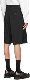 Valentino Black Mohair Garden Bermuda Shorts