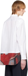 Comme des Garçons Homme White Typewriter Shirt