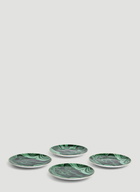 L'Objet Set-of-Four Malachite Dessert Plates