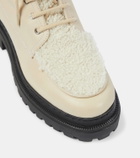 Yves Salomon Wool-lined leather ankle boots