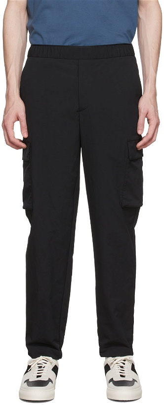 Photo: Theory Black Recycled Polyester Trousers
