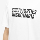 Wacko Maria Men's Washed Heavy Weight Crew T-Shirt in White