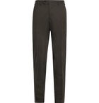 CANALI - Slim-Fit Stretch-Wool Trousers - Brown