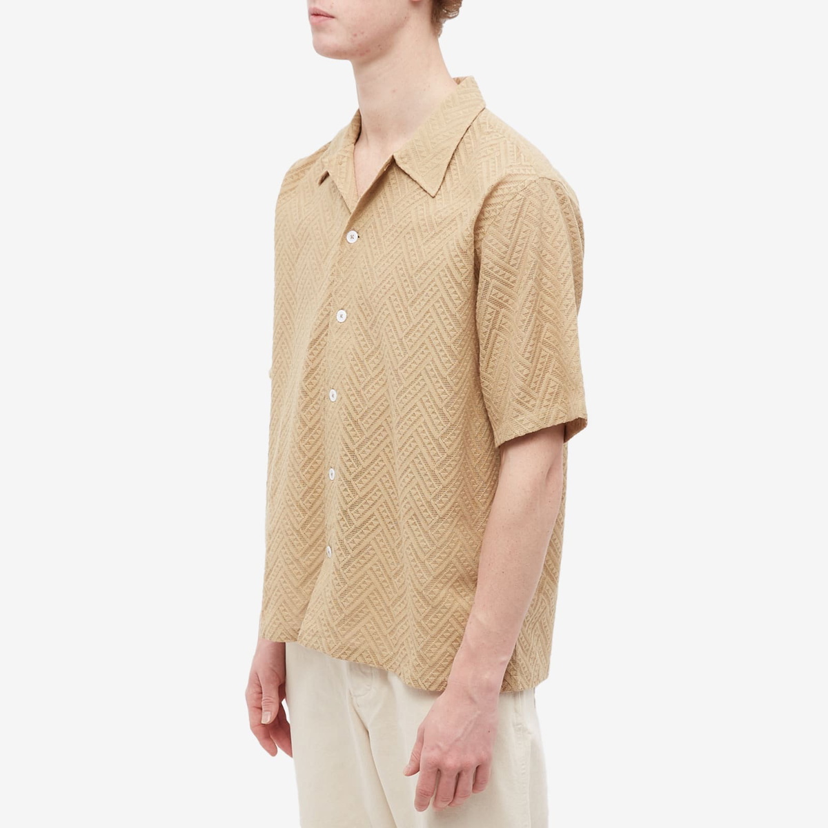 Sunflower Men's Space Short Sleeve Shirt in Khaki Sunflower