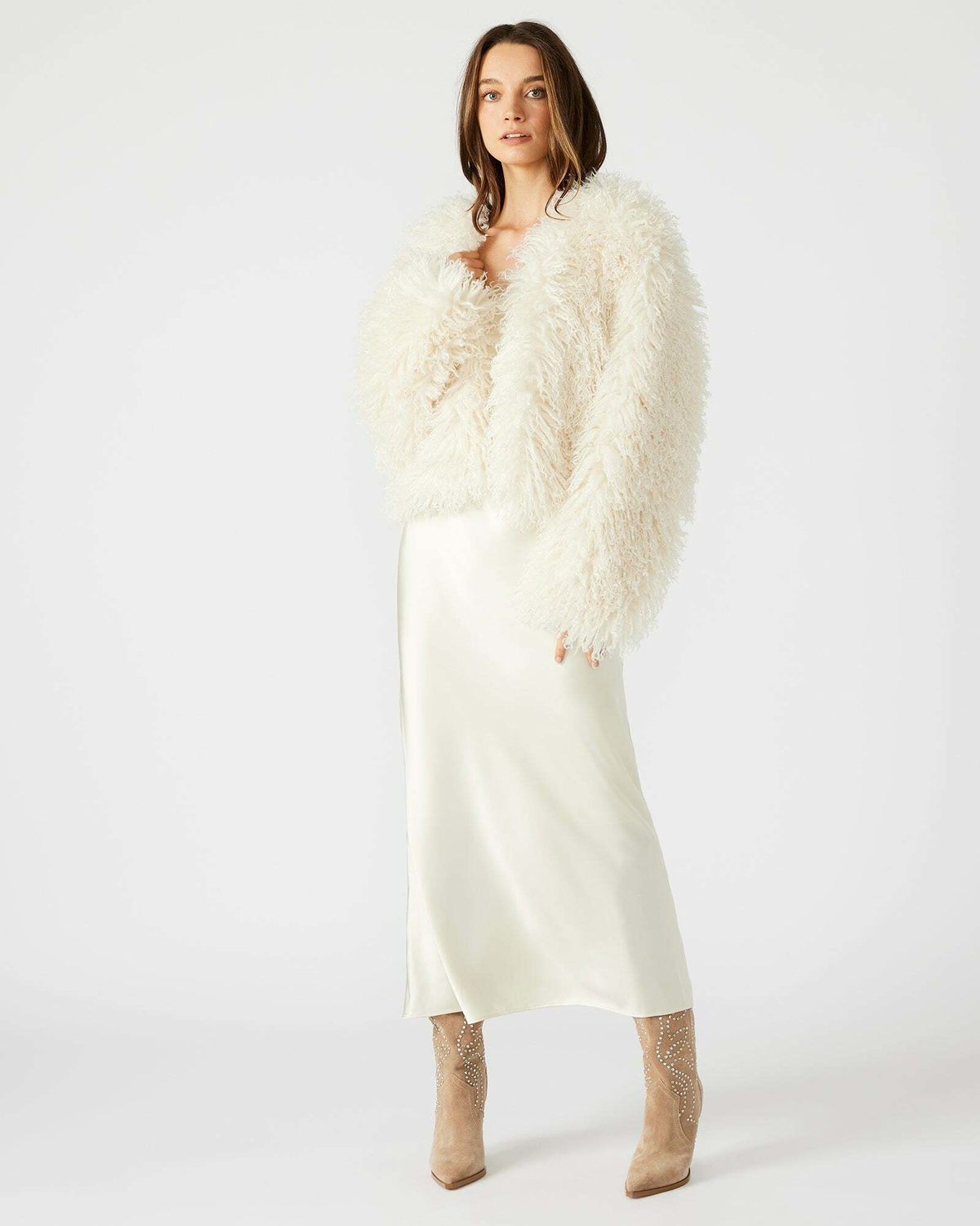 Steve Madden Leites Jacket Long Sleeve in Ivory