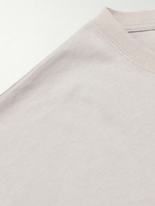 Abc. 123. - Webbing-Trimmed Cotton-Jersey T-Shirt - Gray