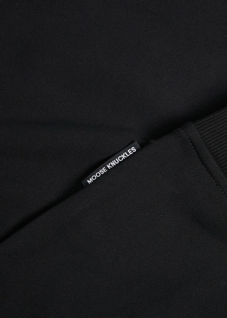 Moose Knuckles Hartsfield Half-zip Cotton Sweatshirt Black