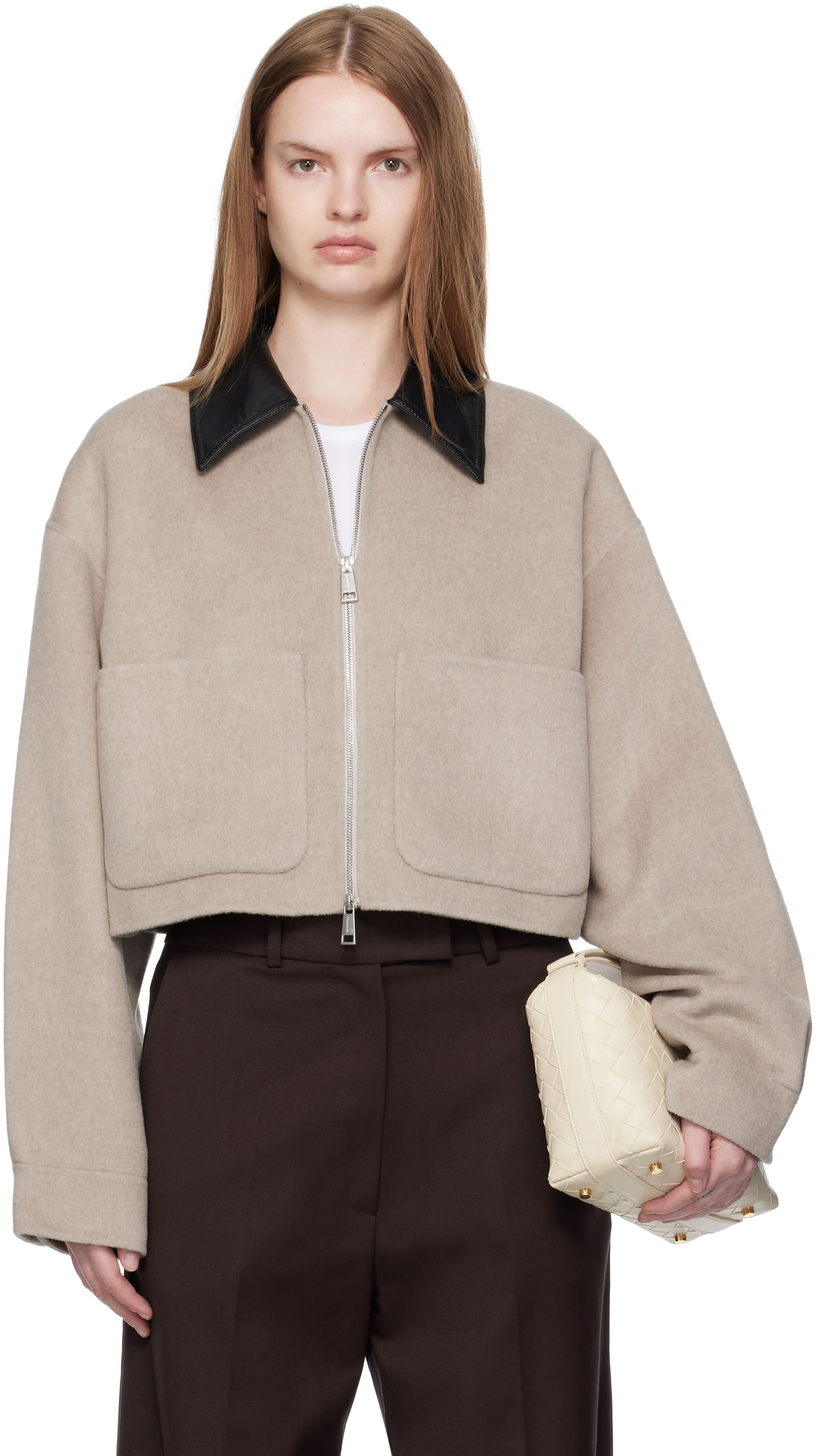 Nanushka Taupe Phebe Jacket