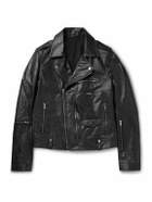 Rick Owens - Stooges Slim-Fit Leather Biker Jacket - Black