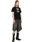 R13 Black Jesse Carpenter Denim Shorts