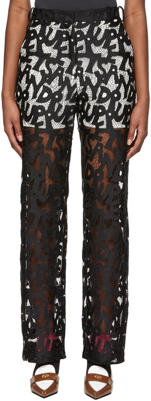 Photo: Puppets and Puppets Black Polyester Trousers