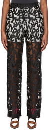 Puppets and Puppets Black Polyester Trousers