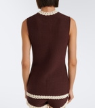Posse Hattie crochet-trimmed top