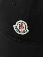 MONCLER - Logo-Appliquéd Cotton-Twill Baseball Cap - Black