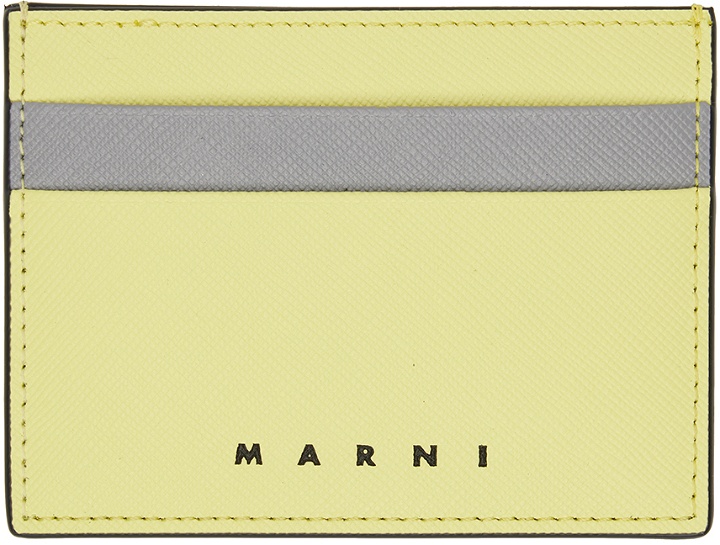 Photo: Marni Yellow & Gray Colorblock Card Holder