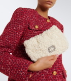 Roger Vivier Pilgrim Micro shearling shoulder bag