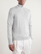 Eleventy - Wool Half-Zip Sweater - Gray