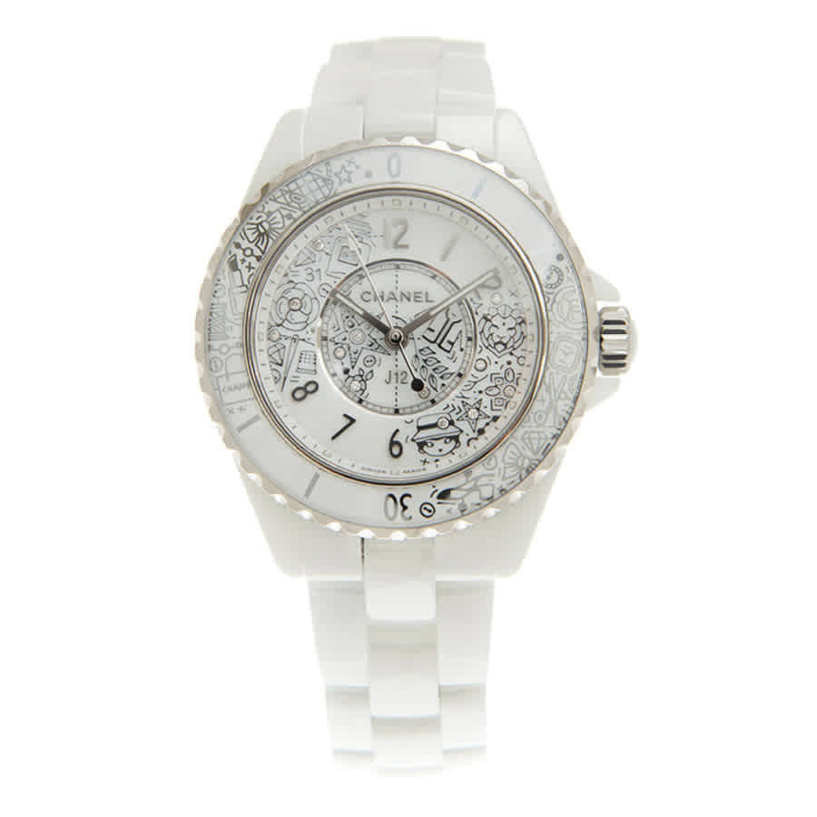 Chanel J12-20 Quartz Diamond White Dial Ladies Watch H6477