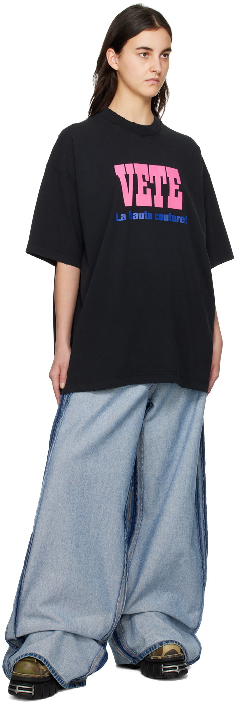 VETEMENTS Black 'La Haute Couture' T-Shirt Vetements