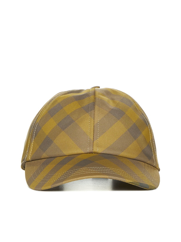 Photo: Burberry Check Motif Dark Grey Baseball Cap