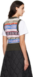 GANNI Multicolor Graphic Vest