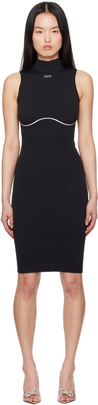 Photo: Off-White Black Stamp Seamless Minidress