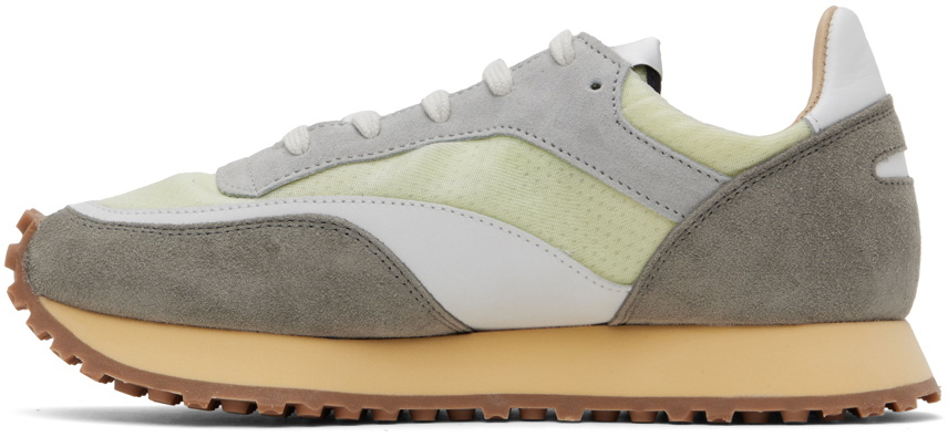 Spalwart Green & Gray Tempo Low Transparent Sneakers