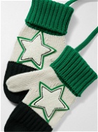 KENZO - Logo-Appliquéd Colour-Block Knitted Mittens