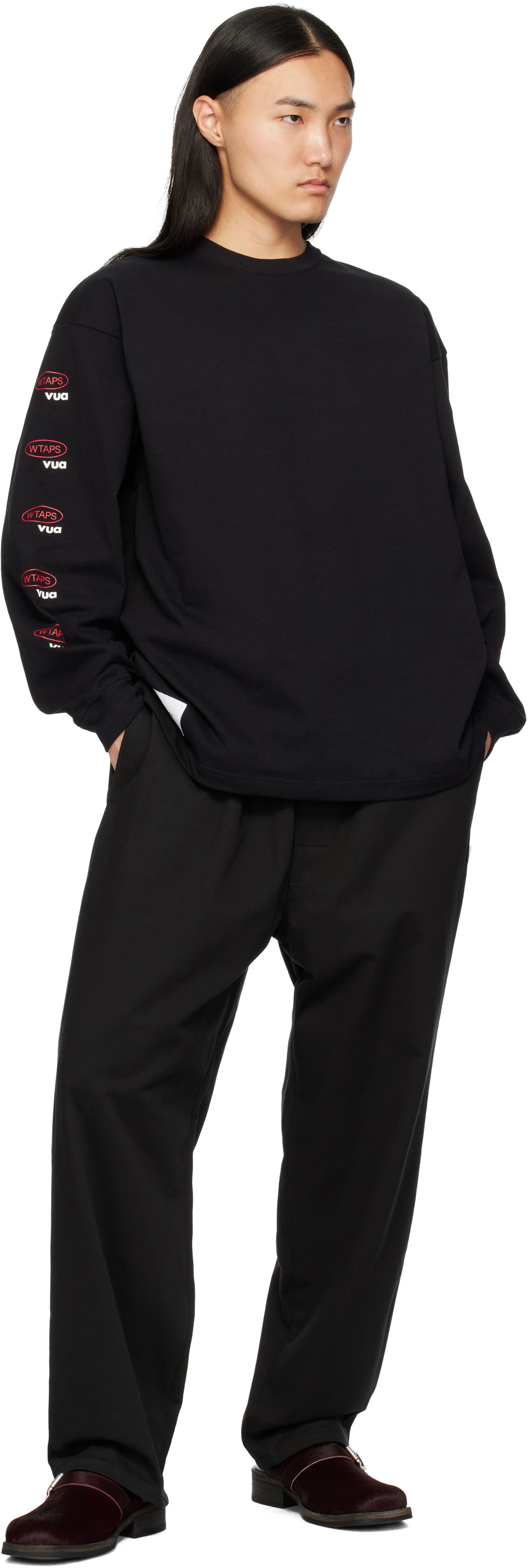 WTAPS Black Cut & Sewn 13 Long Sleeve T-shirt WTAPS