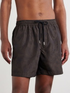 Mr P. - Straight-Leg Floral-Print Swim Shorts - Brown