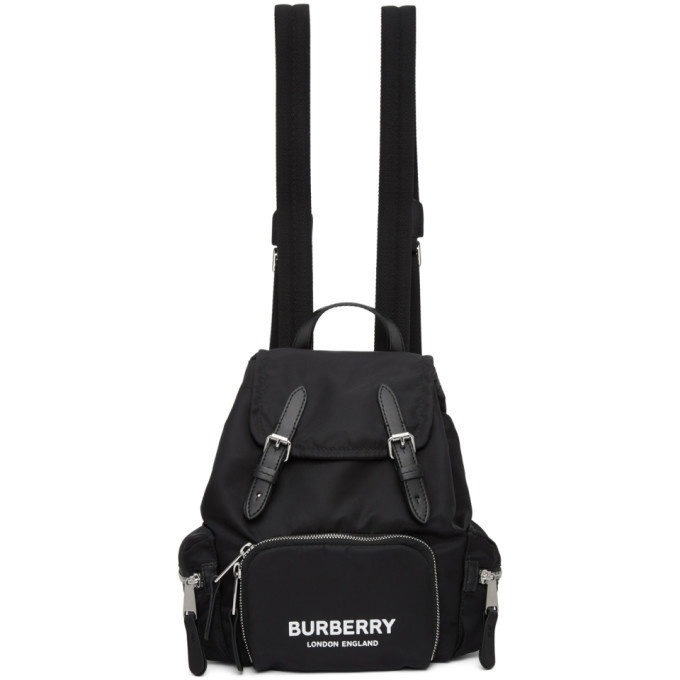 Photo: Burberry Black ECONYL® The Small Rucksack Backpack