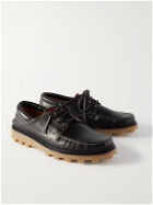 Dunhill - Leather Boat Shoes - Black