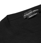 Alexander McQueen - Slim-Fit Skeleton-Intarsia Wool Sweater - Men - Black