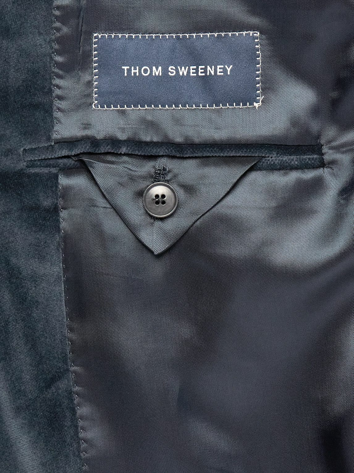 Thom Sweeney - Shawl-Lapel Double-Breasted Cotton-Velvet Tuxedo Jacket - Gray