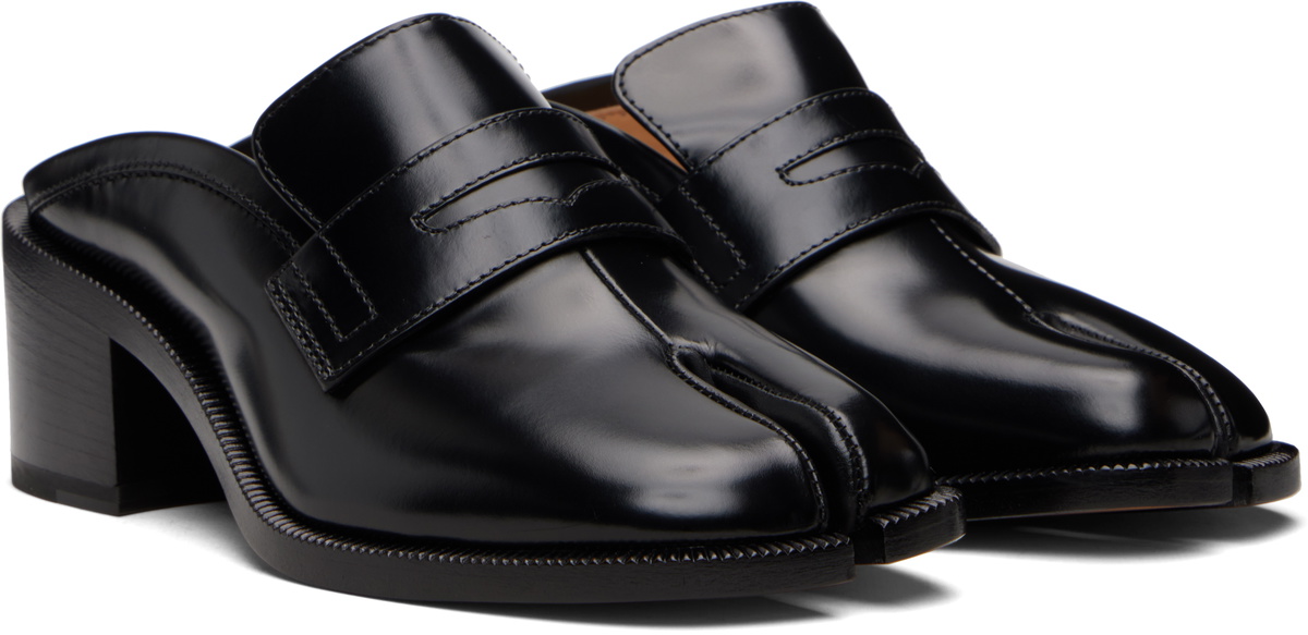 Maison Margiela Black Tabi City Loafer Mules