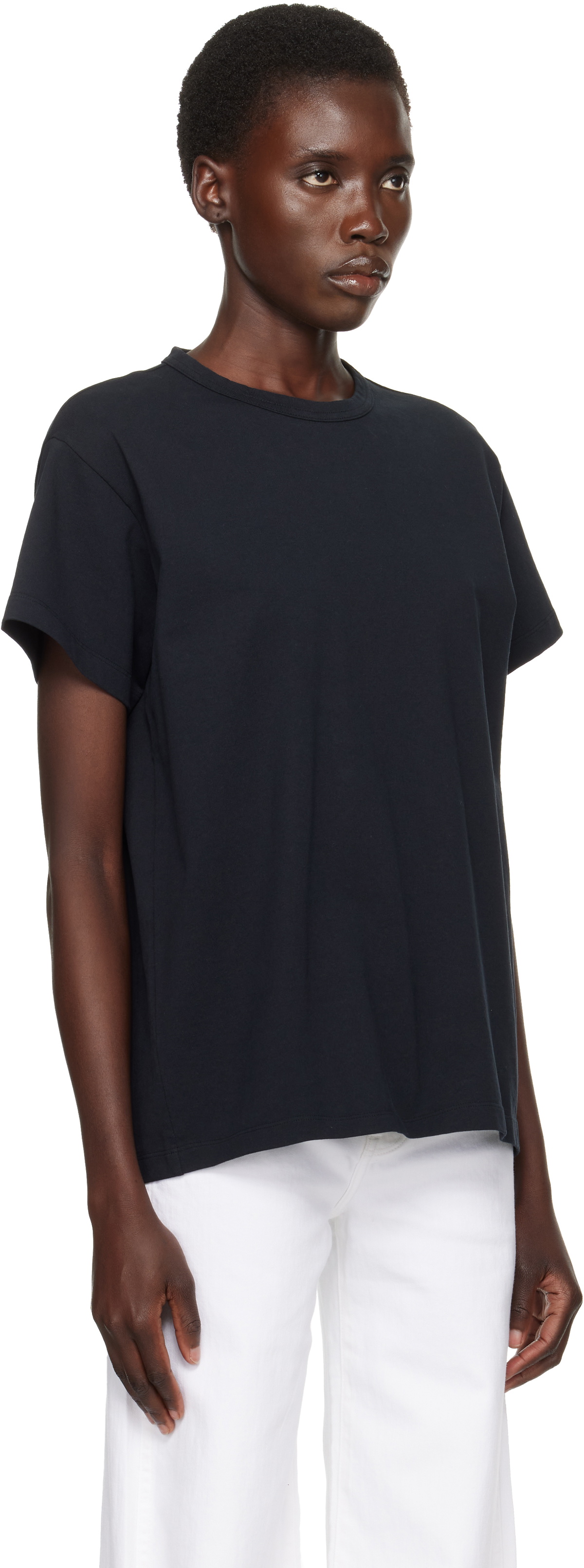 KHAITE Black Maeve T-shirt