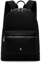 Lacoste Black Poly Canvas Backpack