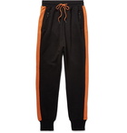 John Elliott - Striped Loopback Cotton-Jersey Sweatpants - Black