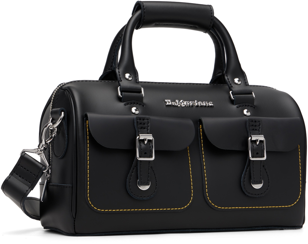 Dr. Martens Black Kieve Leather Top Handle Bag