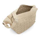 Bottega Veneta Beige Webbing Intrecciato Messenger Bag