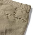 Massimo Alba - Slim-Fit Linen and Cotton-Blend Shorts - Green