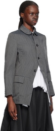 Comme des Garçons Comme des Garçons Gray Pinstripe Blazer