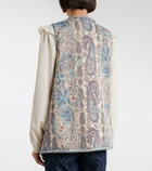 Etro Paisley cotton-blend jacquard vest