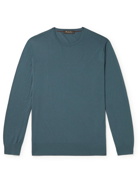 LORO PIANA - Wish Virgin Wool Sweater - Blue