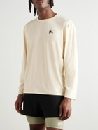 DISTRICT VISION - Logo-Print Stretch-Jersey T-Shirt - Neutrals