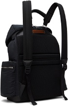 ZEGNA Black Technical Fabric & PELLETESSUTA Leather Backpack