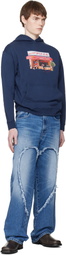 Carne Bollente Navy Hot Slice Hoodie