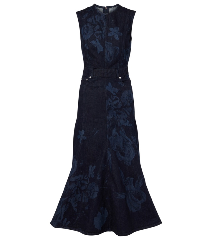 Photo: Erdem Floral denim midi dress