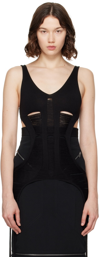Photo: Rick Owens Black Hollywood Tanja Long Tank Top