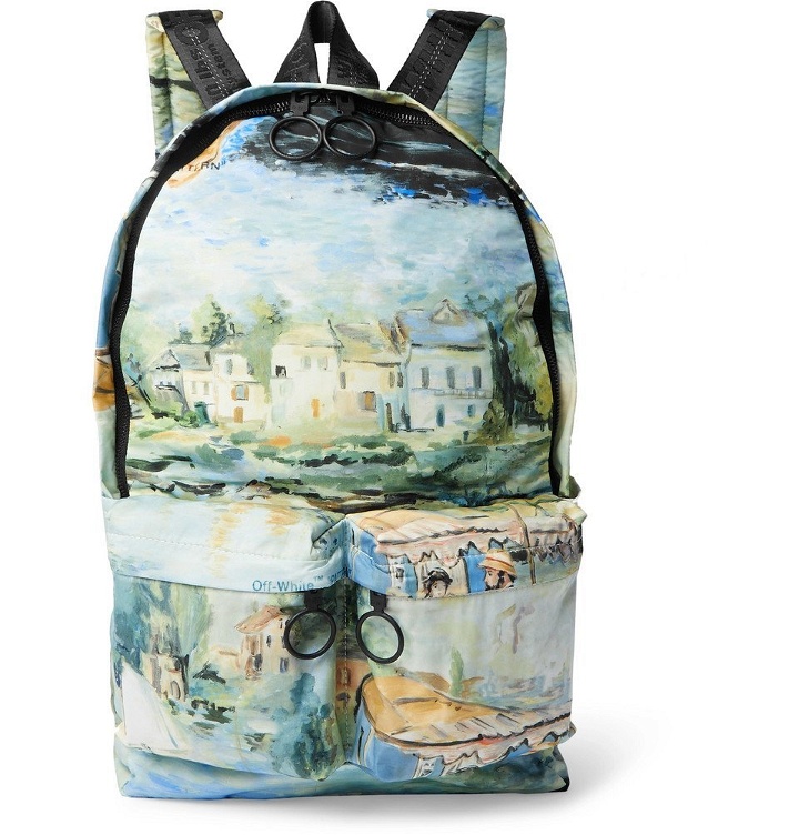 Photo: Off-White - Printed Shell Backpack - Men - Blue